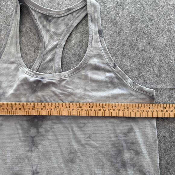 Lululemon Marble‎ Dye Womens 12 Rhio Gray Swiftly Tech Tank - Picture 4 of 6